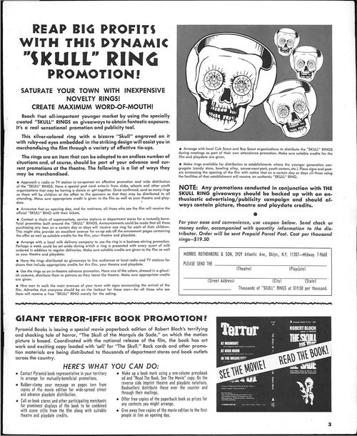 The skull movie pressbook