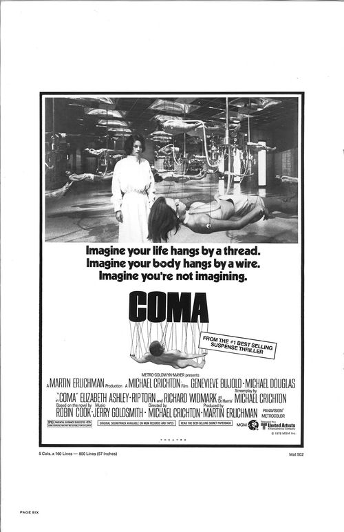 coma movie pressbook