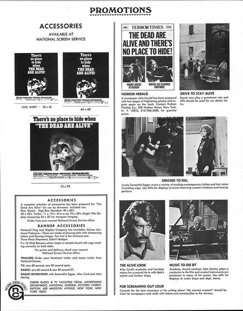 the dead are alive pressbook