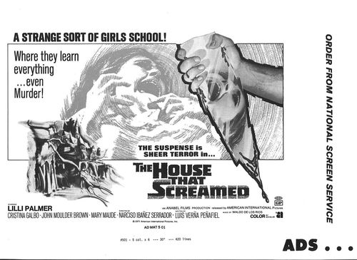 the house that screamed pressbook