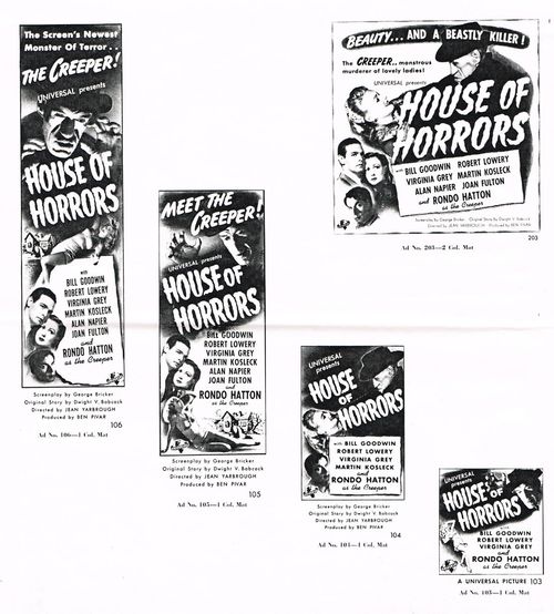 house of horrors pressbook