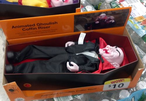 halloween Animated Ghoulish Coffin Riser