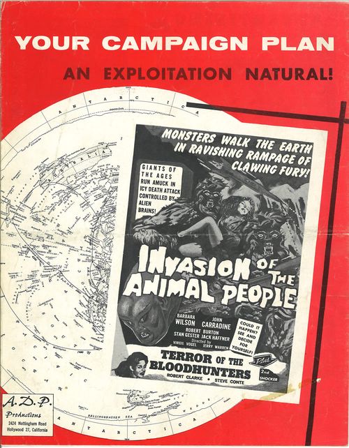 invasion of the animal people pressbook