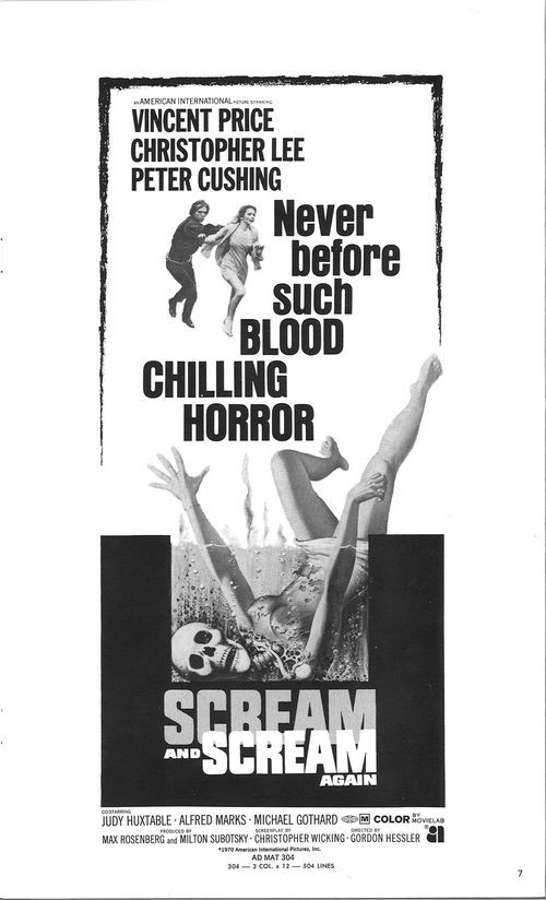 scream and scream again pressbook