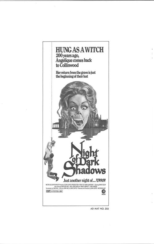 night of dark shadows pressbook