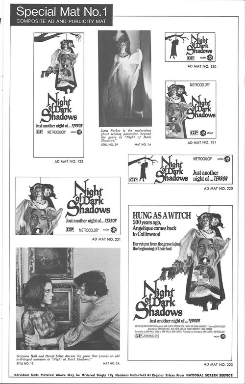 night of dark shadows pressbook