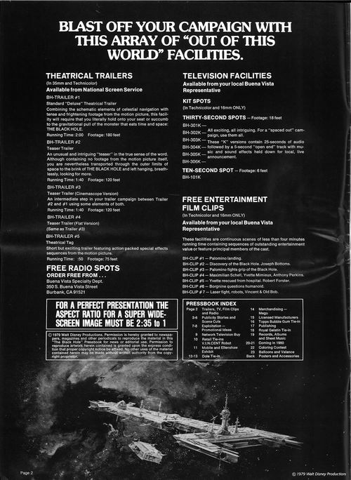 the black hole pressbook