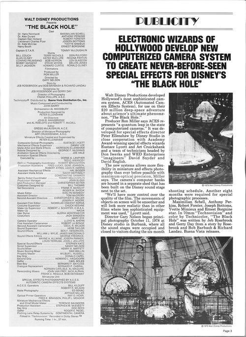 the black hole pressbook