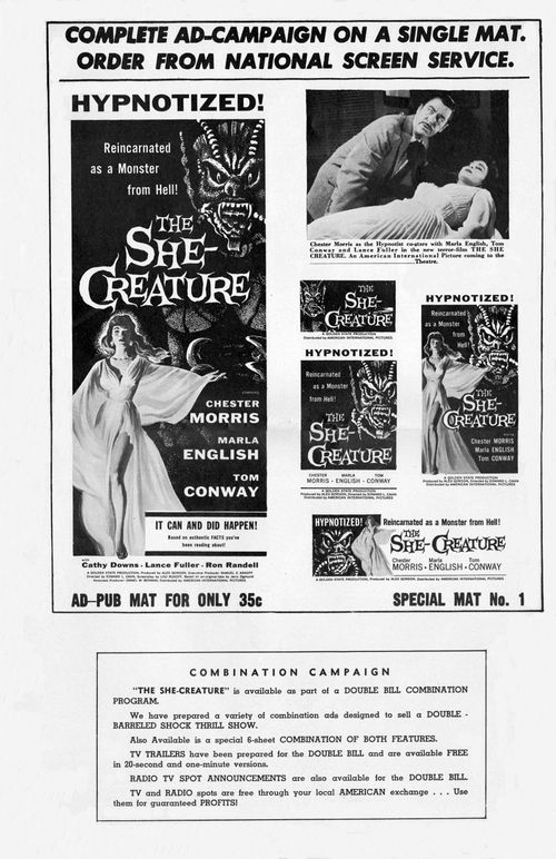 she creature and it conquered the world pressbook