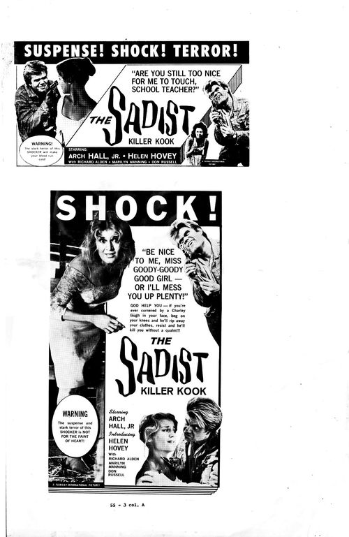 the sadist pressbook