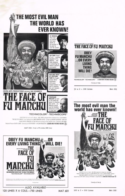 face of fu manchu pressbook