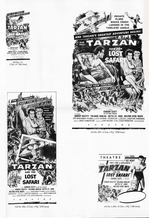 tarzan and the lost safari pressbook