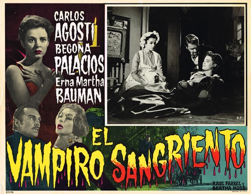 el vampiro sangriento mexican lobby card azteca