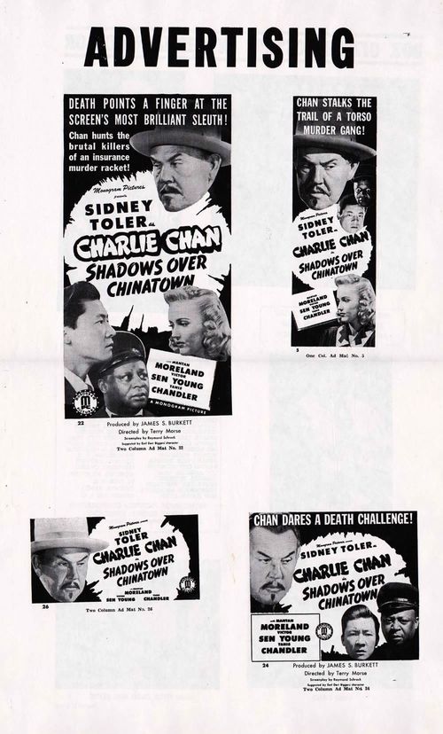 charlie chan shadow over chinatown pressbook