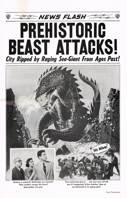 the beast from 20,000 fathoms pressbook 2