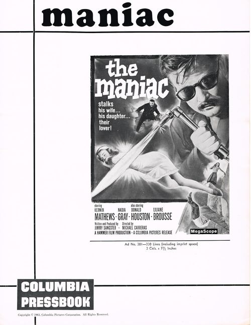 the maniac pressbook