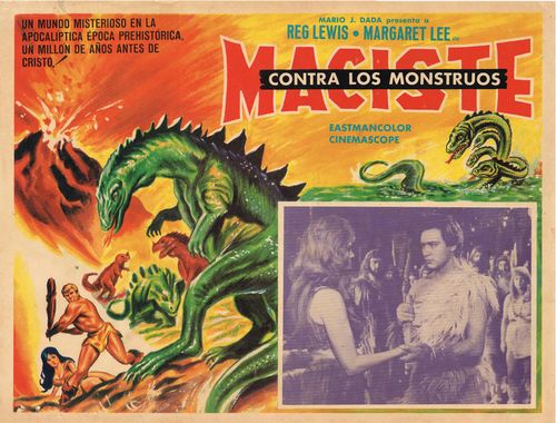 Maciste Contra Los Monstruos Mexican Lobby Card