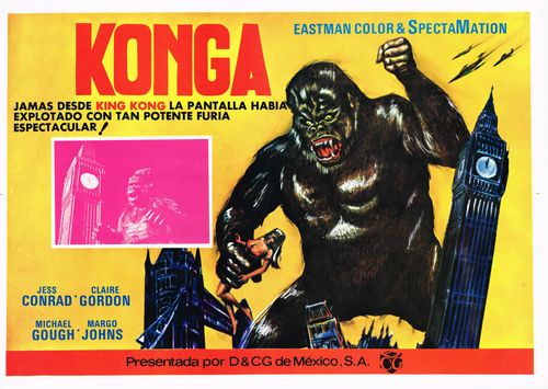 konga mexican lobby card