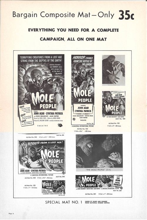 Mole people pressbook