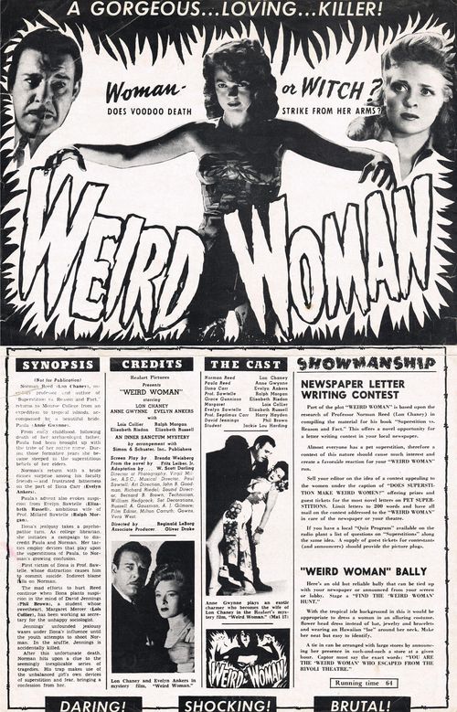 weird woman pressbook