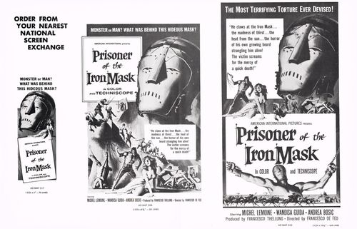 Prisoner of the Iron Mask Pressbook