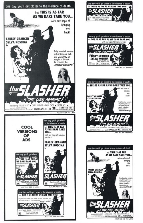 The Slasher...is the Sex Maniac! Pressbook