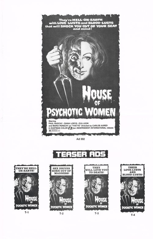 House of Psychotic Women Pressbook