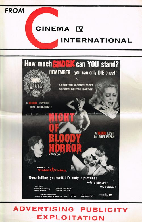 Night of Bloody Horror Pressbook