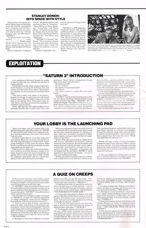 Saturn 3 Pressbook
