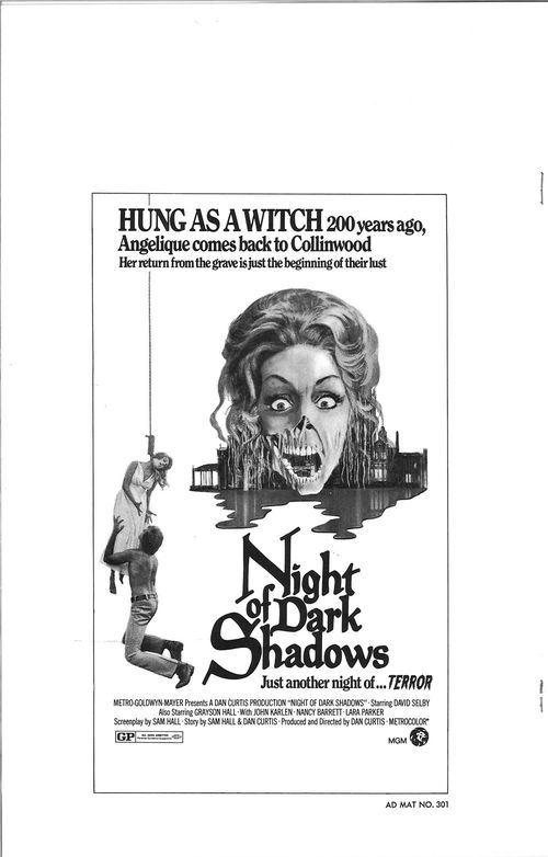 night of dark shadows pressbook