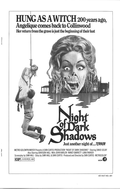 night of dark shadows pressbook