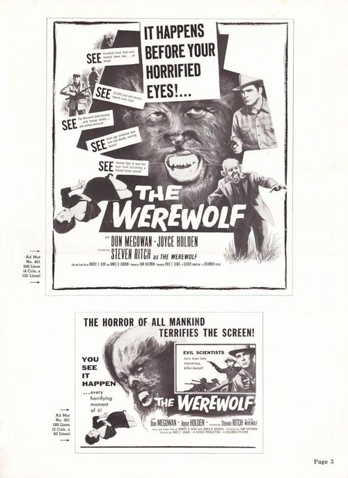 the Werewolf pressbook