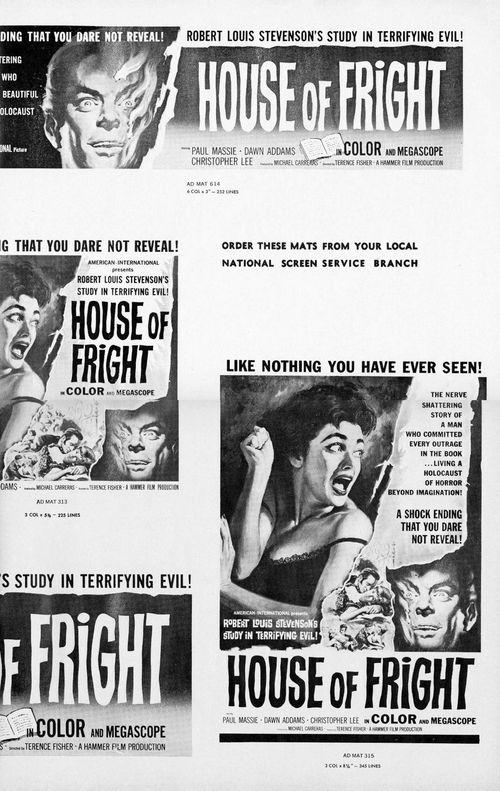 house of fright pressbook