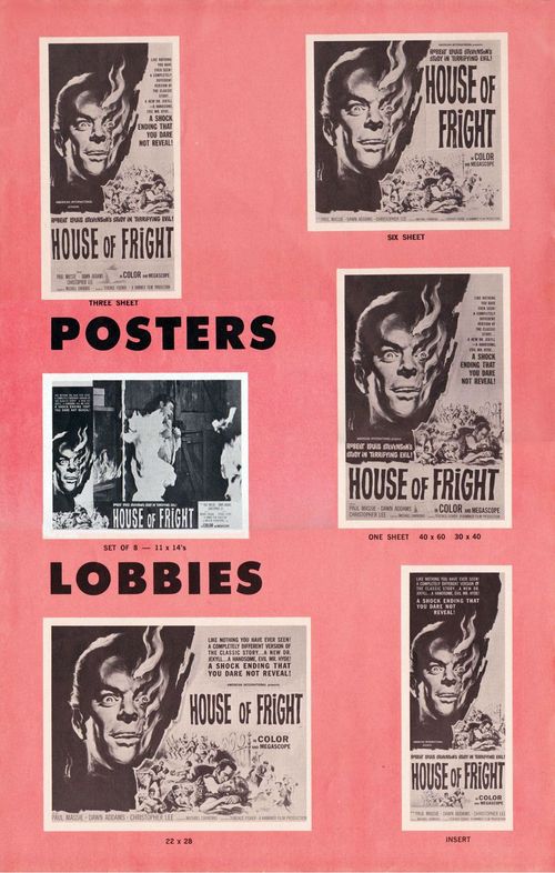 house of fright pressbook