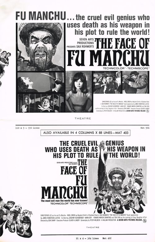 face of fu manchu pressbook