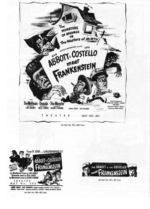 abbott and costello meet frankenstein pressbook