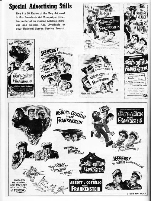 abbott and costello meet frankenstein pressbook