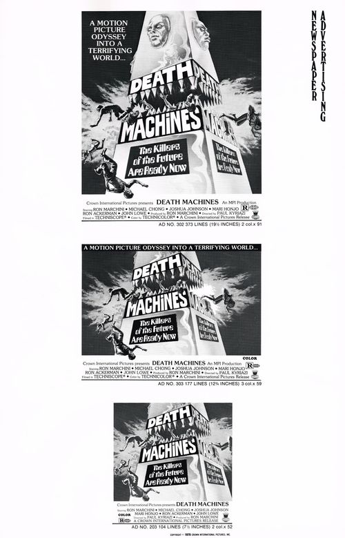 death machines pressbook