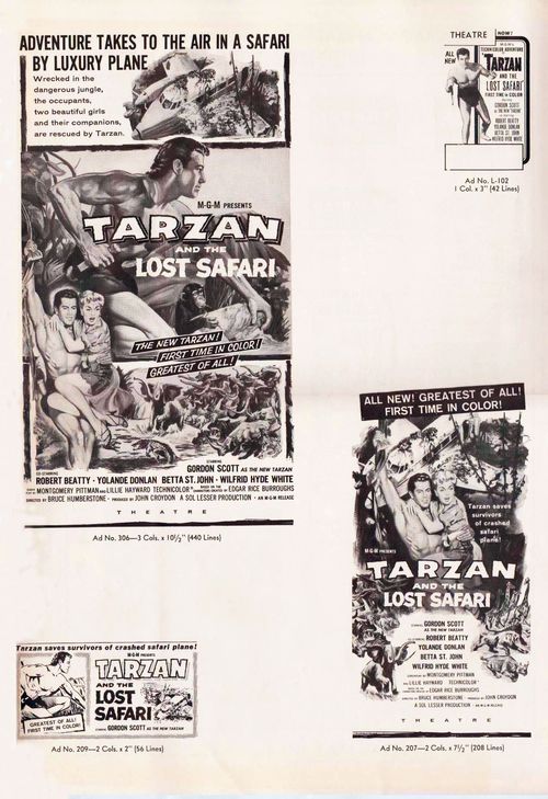 tarzan and the lost safari pressbook