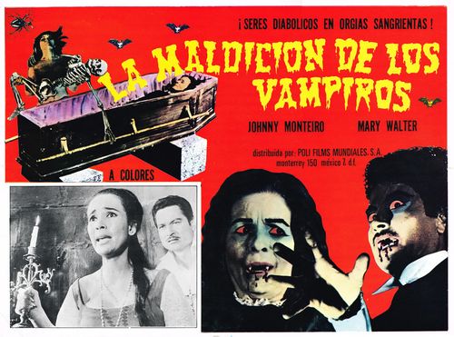 La Maldicion De Los Vampiros Mexican Lobby Card