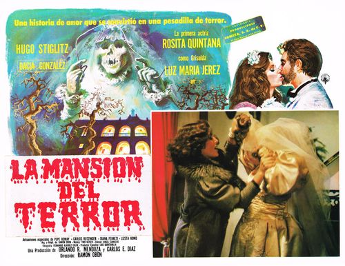 la mansion del terror Mexican lobby card