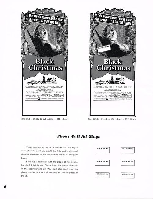 black christmas pressbook