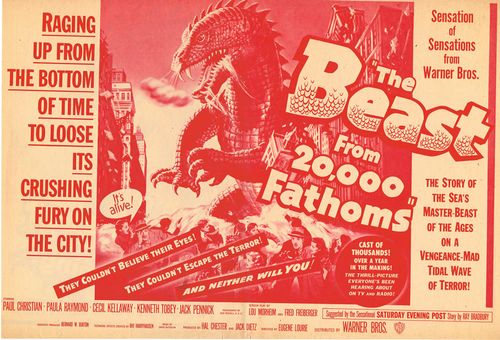 the beast from 20,000 fathoms pressbook herald