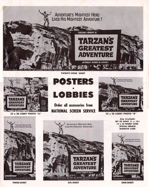 tarzan's greatest adventure pressbook