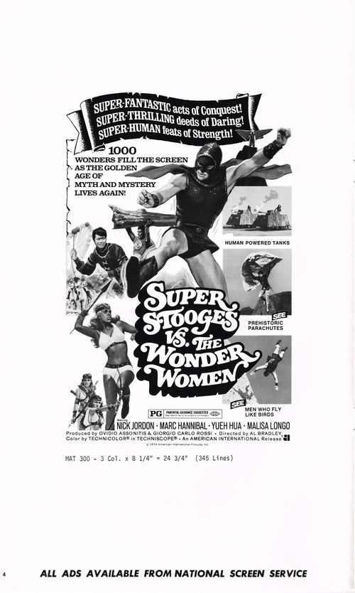 Super Stooges vs. The Wonder  Women pressbook