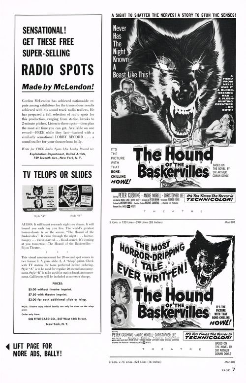 hound of the baskervilles pressbook