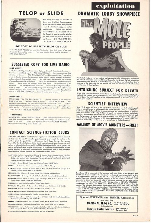 Mole people pressbook