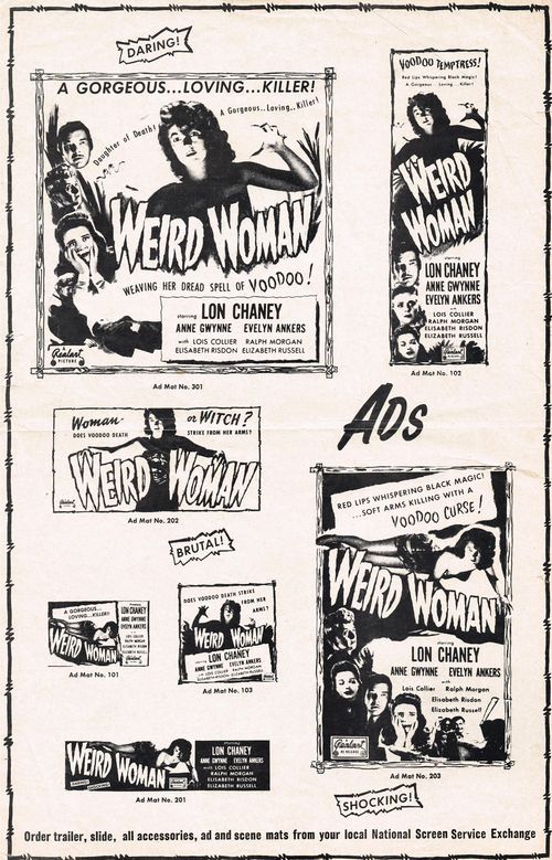 weird woman pressbook