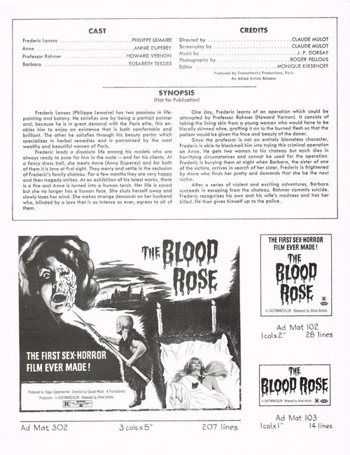 blood rose pressbook