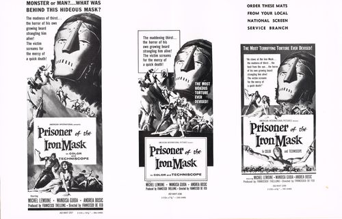 prisoner of the iron mask pressbook